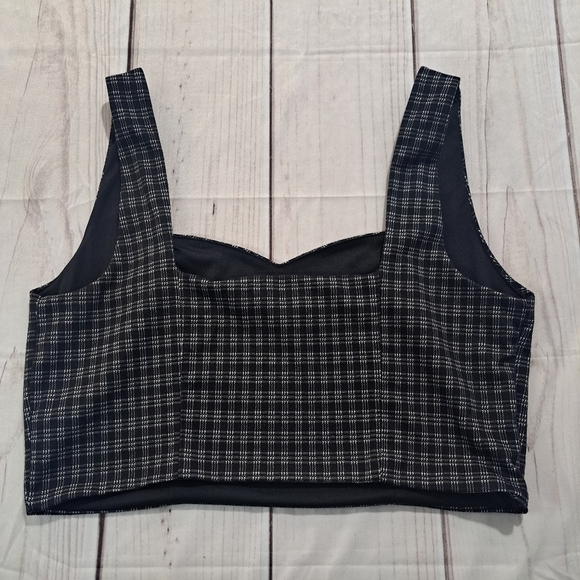3 FOR 12 SALE Forever 21 2X Plaid Bra Crop Top Tank - Picture 5 of 12